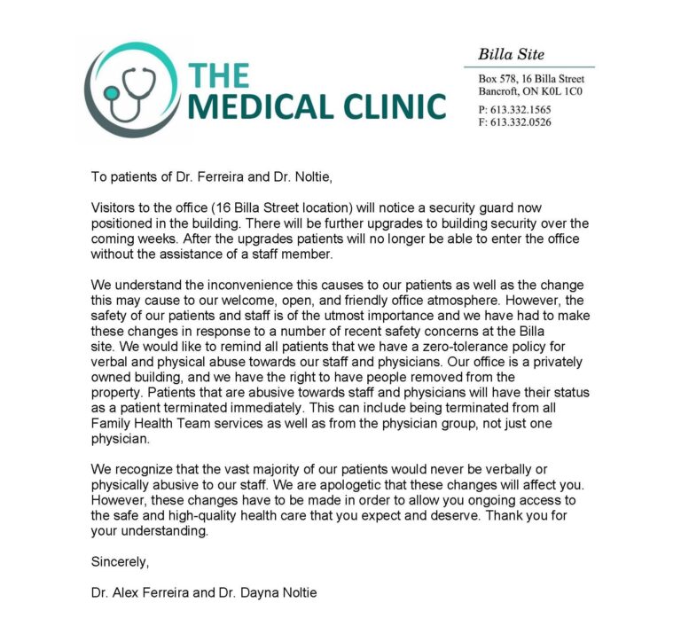 Bancroft Community Family Health Team 35 years of Taking Healthcare