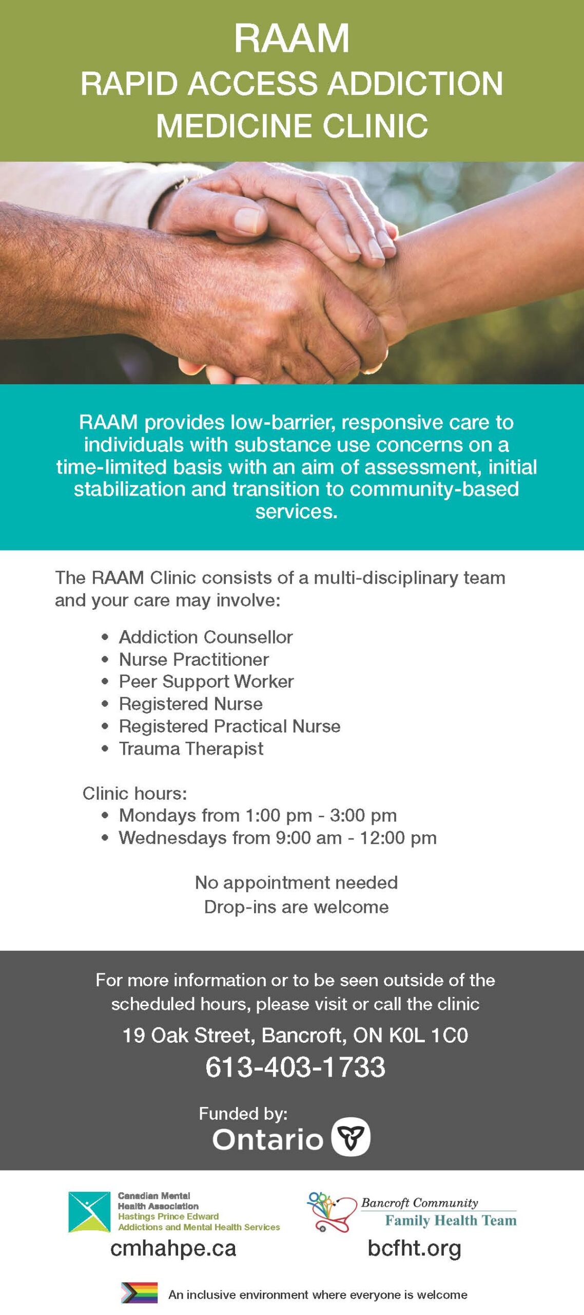 Bancroft Community Family Health Team 35 years of Taking Healthcare